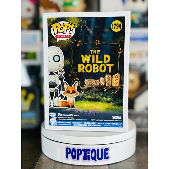 The Wild Robot Roz with Fink and Brightbill Funko Pop! #1794 - Picture 3 of 6